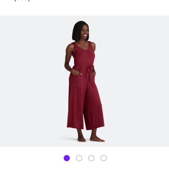 BNWOT MeUNdies red modal jumpsuit  Soft & comfy size small - Picture 1 of 4